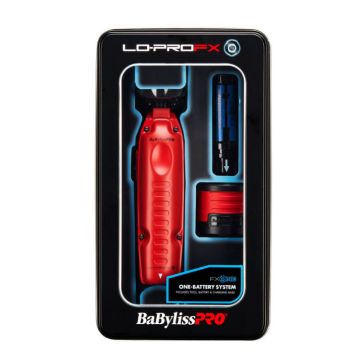 BaBylissPRO FXONE Lo-ProFX Limited Edition Matte Red Clipper & Trimmer Combo – FX829MR & FX729MR