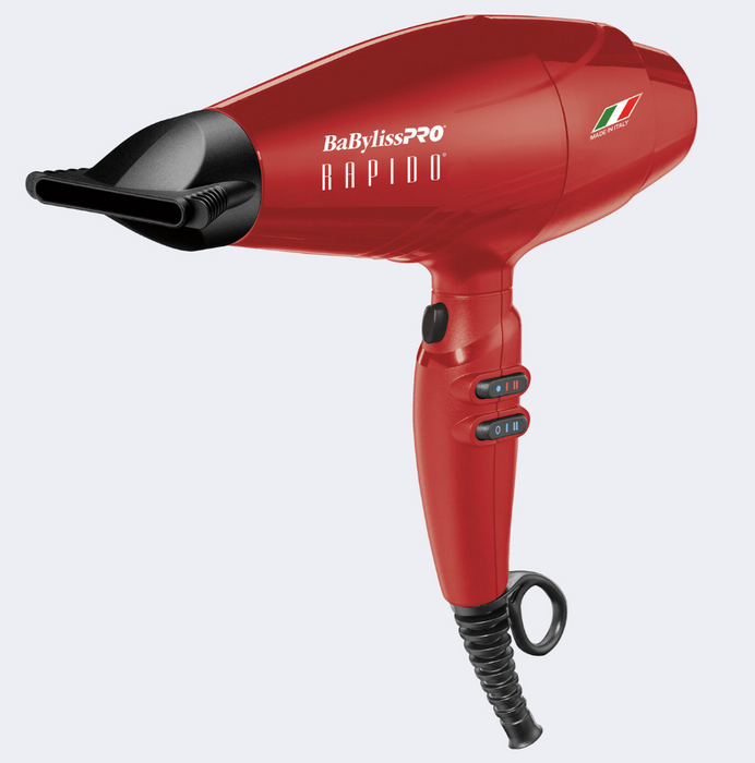 BabylissPRO Rapido 2000W Dryer (Red)