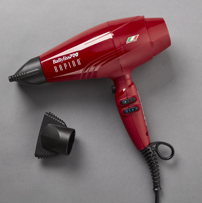 BabylissPRO Rapido 2000W Dryer (Red)