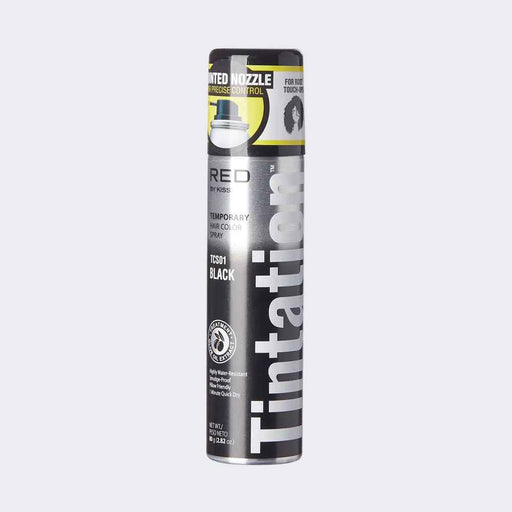 Kiss Tintation Temporary Hair Color Spray – Black