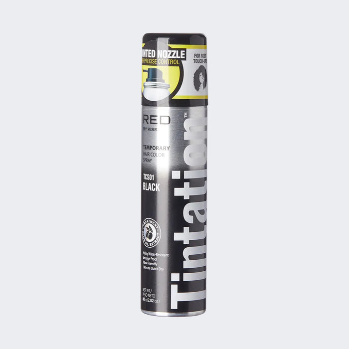 Kiss Tintation Temporary Hair Color Spray – Black