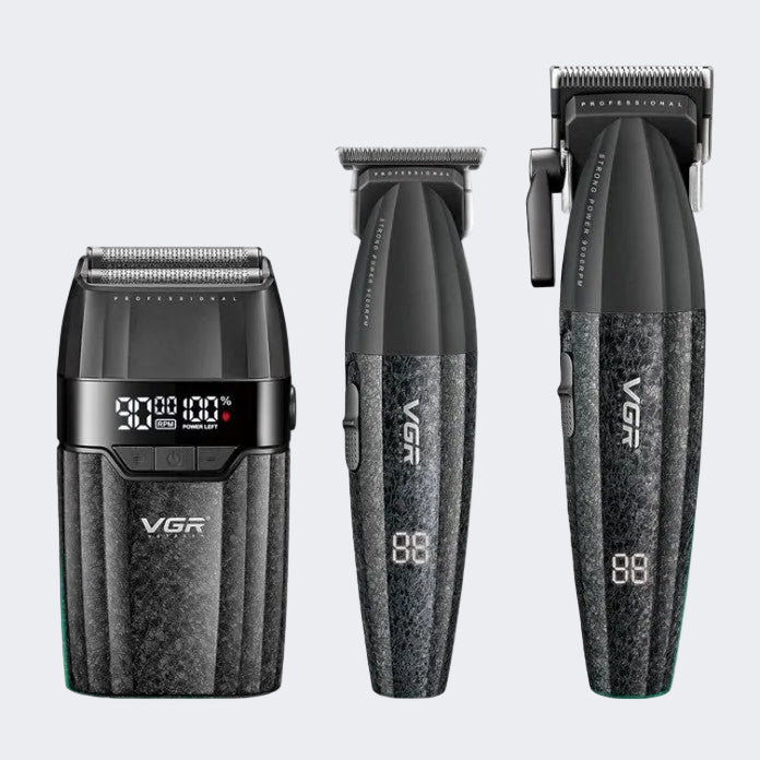 VGR V-640 S3 Professional 3-in-1 Clipper, Trimmer & Foil Shaver Combo