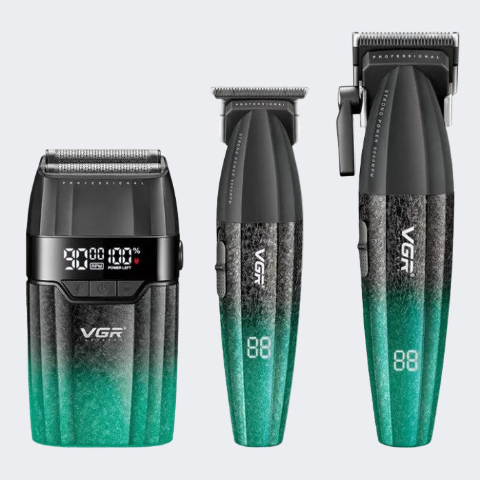 VGR V-640 S3 Professional 3-in-1 Clipper, Trimmer & Foil Shaver Combo