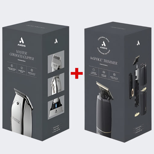 Andis Master Cordless Lithium Ion Clipper with FREE Bespoke Trimmer - Certified Clippers