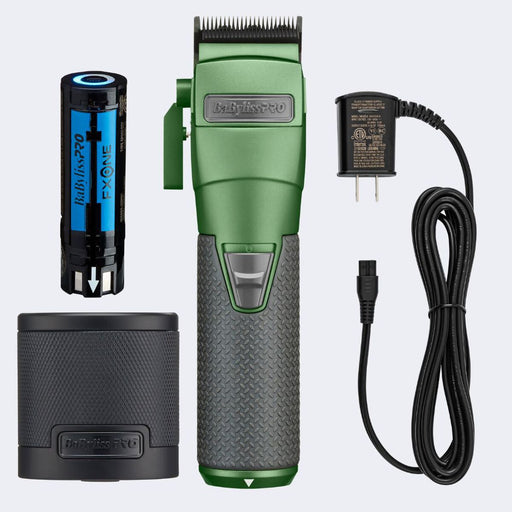 BaBylissPRO® FXONE™ Limited Edition Matte/Charcoal Green Clipper LFX899GC - Certified Clippers