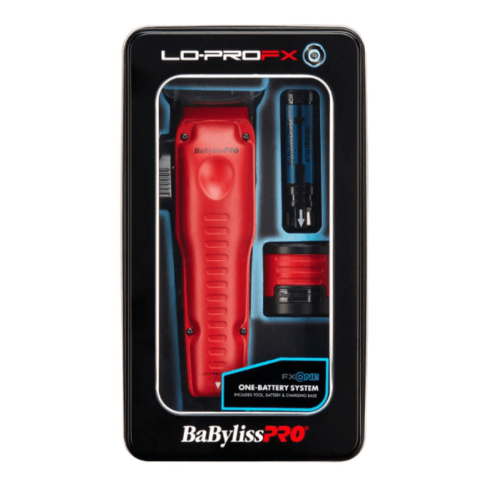 BaBylissPRO FXONE Lo - ProFX Limited Edition Matte Red Clipper & Trimmer Combo - Certified Clippers