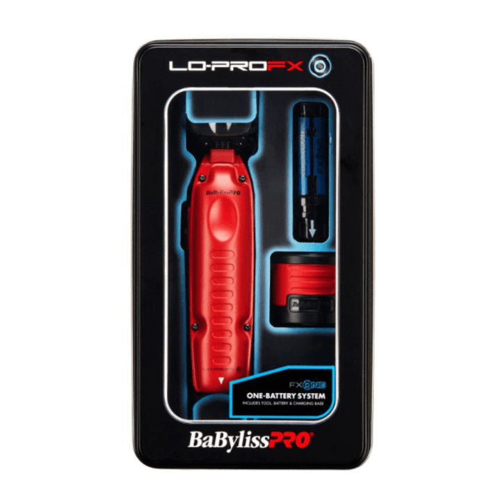 BaBylissPRO FXONE Lo-ProFX Limited Edition Matte Red Clipper and BaBylissPRO FXONE Lo-ProFX Limited Edition Matte Red Clipper and