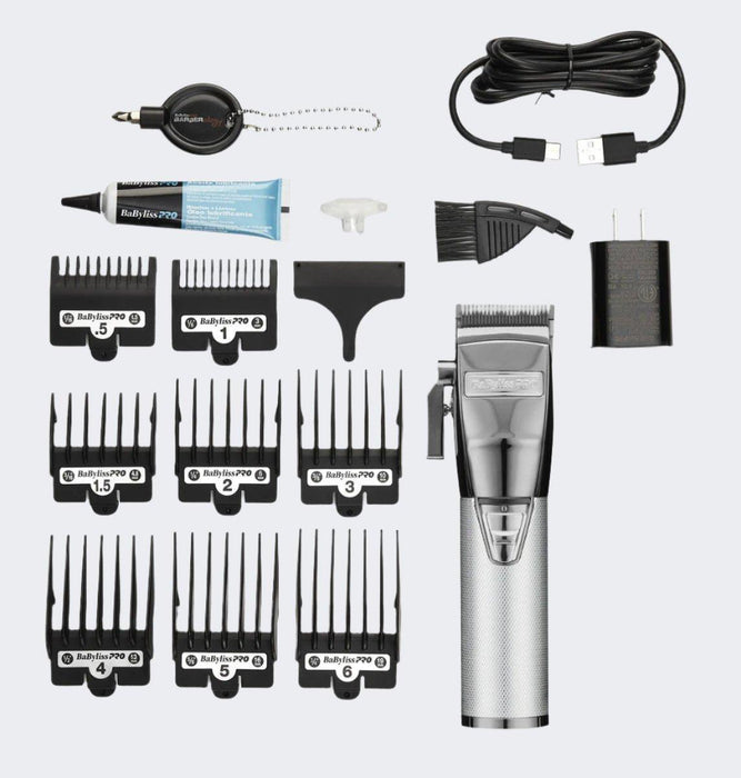 BaBylissPRO (New/Upgraded) SilverFX+ Cordless Clipper (FX870NS) - Certified Clippers