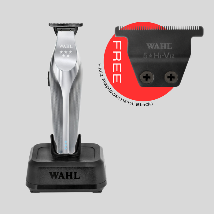 Wahl Professional Hi-Viz Cord/Cordless Trimmer with FREE HiViz Replacement Blade