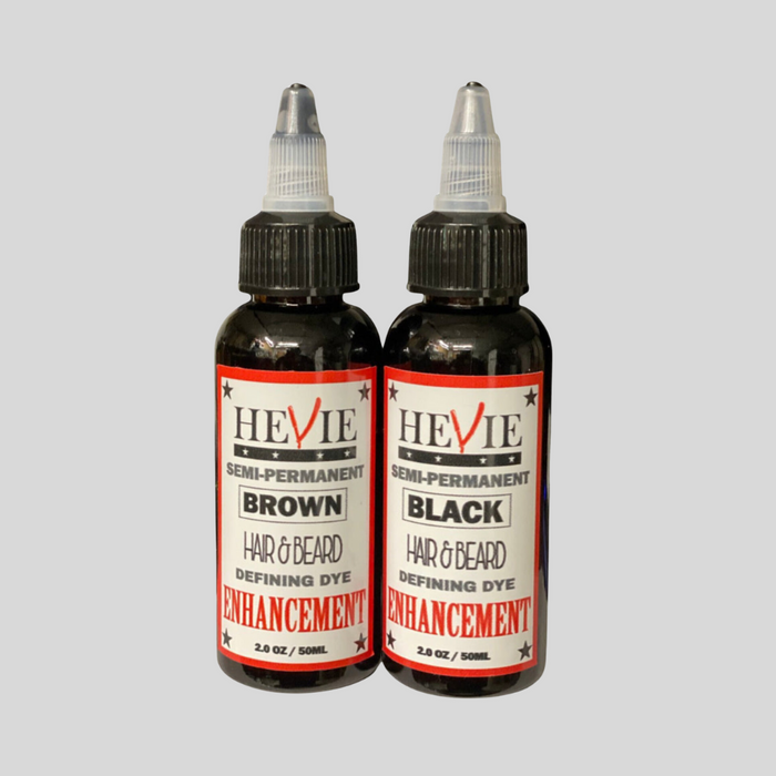 Hevie Enhancement Semi-Permanent Beard & Hair Dye (2 OZ)