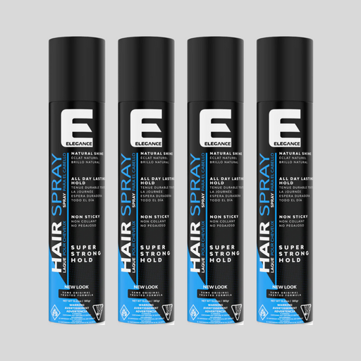 Elegance Super Strong Hold Hair Spray - PACK OF 4