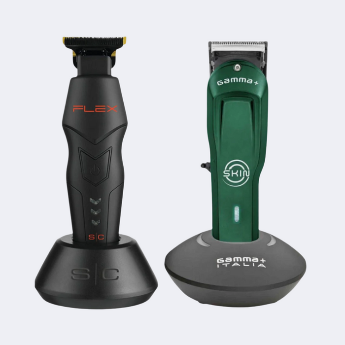 StyleCraft Flex Cordless Trimmer SC406M x Gamma+ Skin Cordless Clipper GP603R COMBO