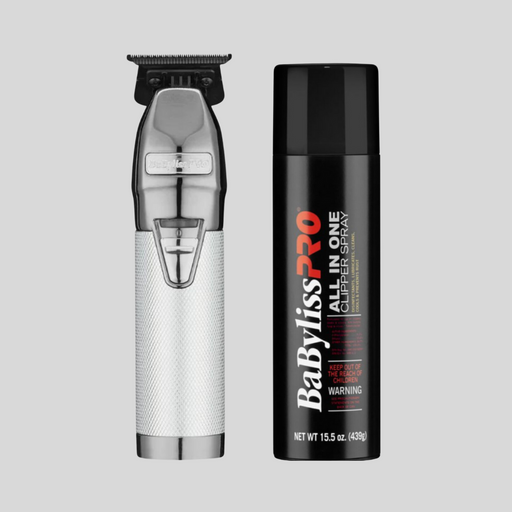 BaBylissPRO® All-Metal Lithium Outlining Trimmer + Clipper Spray Combo