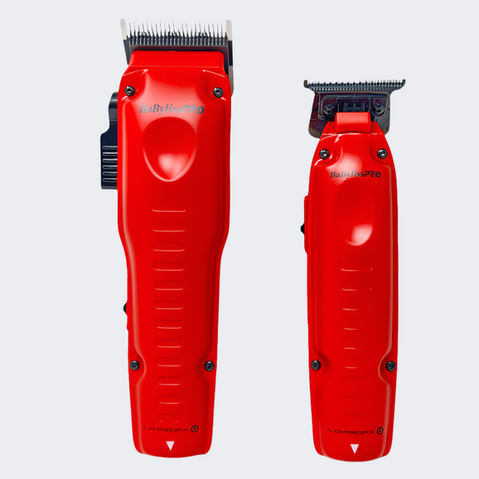 BaBylissPRO FXONE Lo-ProFX Limited Edition Matte Red Clipper & Trimmer Combo – FX829MR & FX729MR