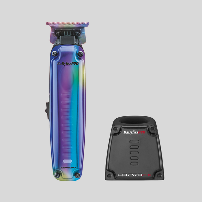 BaBylissPRO LoPROFX Trimmer Iridescent #FX726RB + Charging Base COMBO