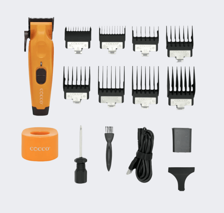 Cocco Pro Hyper Veloce Clipper Orange with FREE Cordless Turbo Air Duster - Certified Clippers