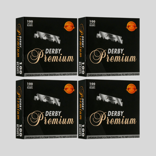 Derby Premium Single Edge Razor Blades - PACK OF 4 - Certified Clippers