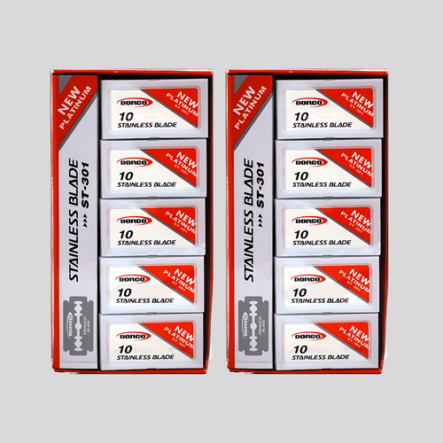 Dorco Platinum Stainless ST301 Double Edge Razor Blades