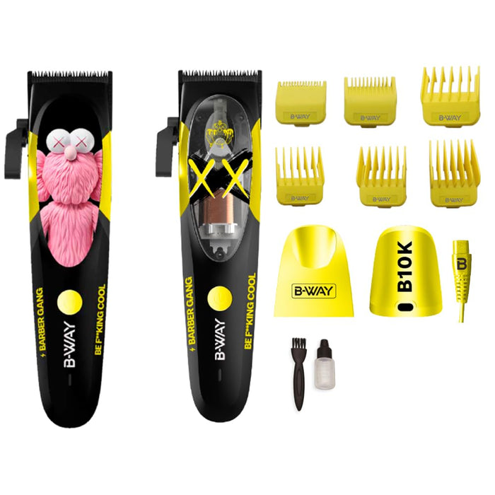 B-Way B10K Clipper, T-Pro Trimmer, Off-Shaver Black - 3 in 1 Set (Copy)