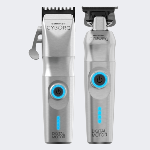 Gamma+ Cyborg Cordless Trimmer + Clipper COMBO (GP401S/GP604M) - Certified Clippers