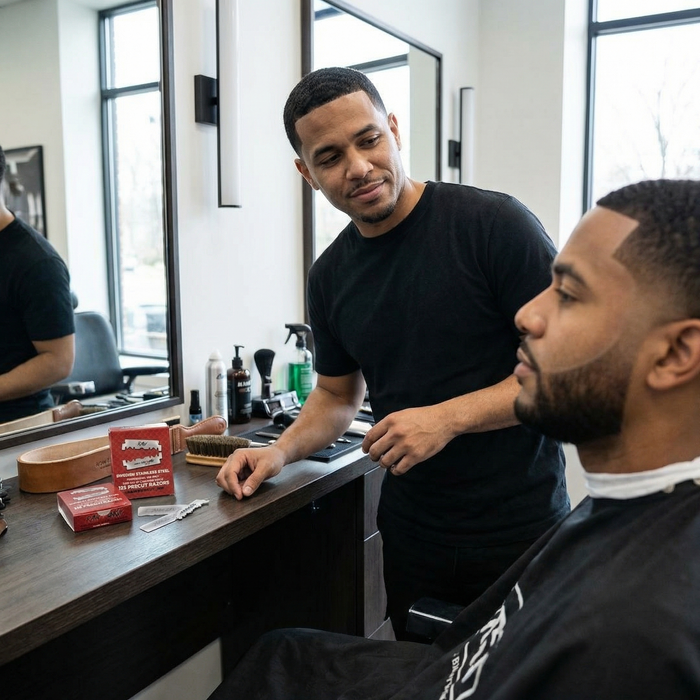 Raw N Unkut Precut Razor Blades for Professional Barber Use