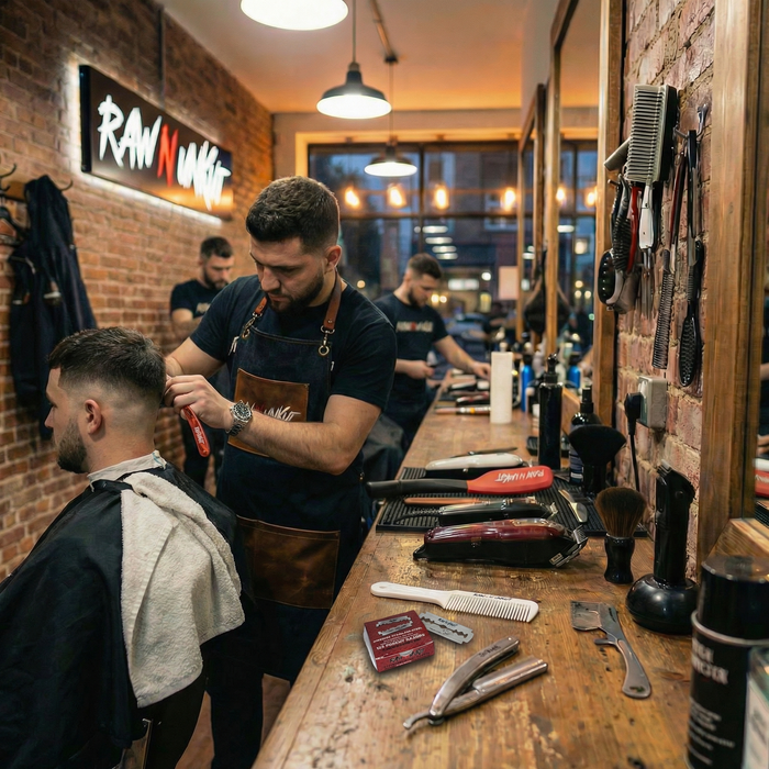 Raw N Unkut Precut Razor Blades for Professional Barber Use