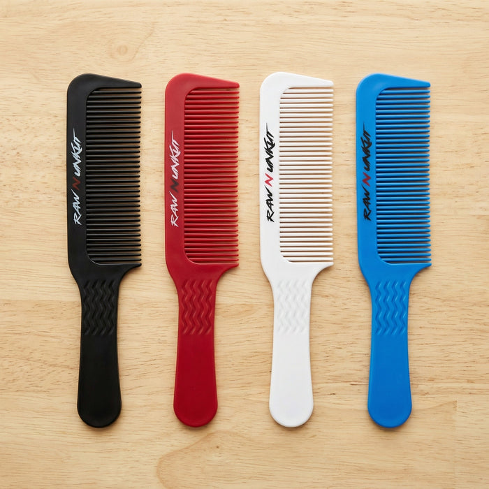 Raw N Unkut Professional Barber Comb Set Gripper Razor and Parting