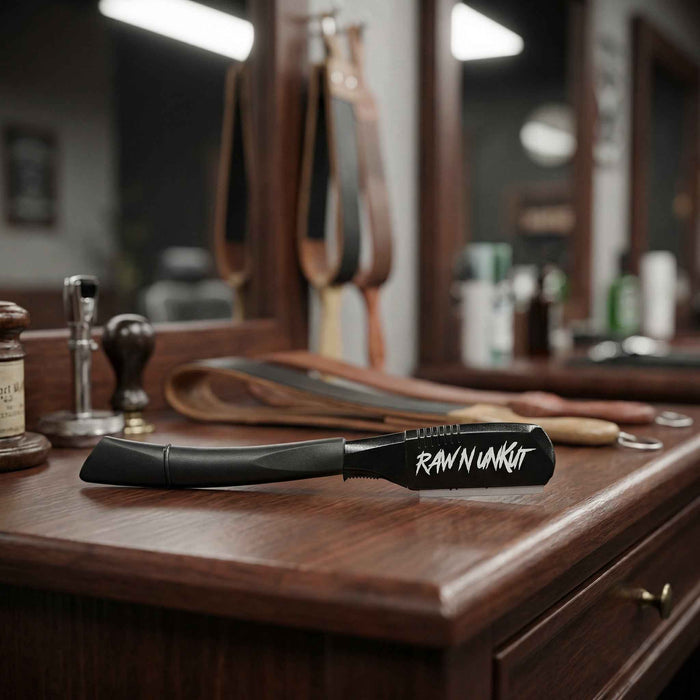 Raw N Unkut Razor Holder with 100-Blade Combo Pack