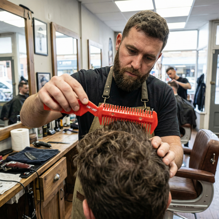 Raw N Unkut Razor Comb – Professional Hair Cutting Tool for Barbers