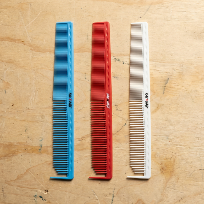 Raw N Unkut Professional Barber Comb Set Gripper Razor and Parting
