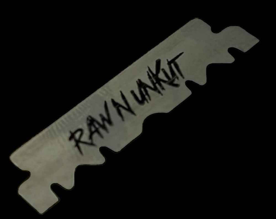 Raw N Unkut Precut Razor Blades for Professional Barber Use