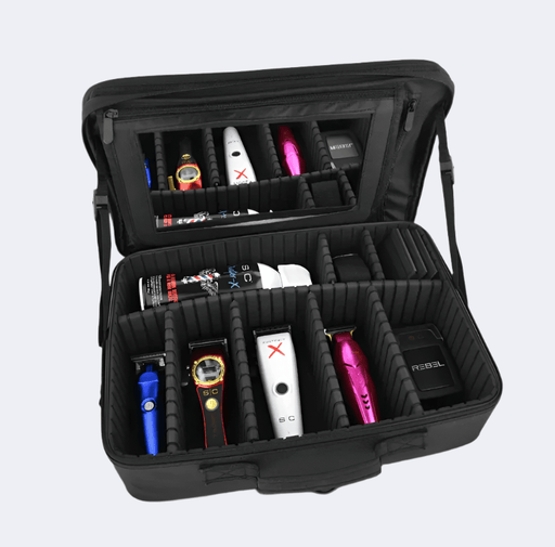 StyleCraft On - The - Go Barber/Stylist Tool Case w/ Mirror (SC328B) - Certified Clippers