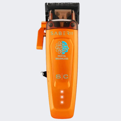 StyleCraft Saber 2 Cordless Digital Brushless Motor Clipper - Orange SC617O (PRE-ORDER)