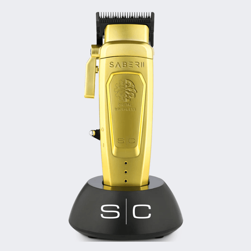 StyleCraft Saber 2.0 Cordless Modular Clipper Gold with FREE Barber Cape - Certified Clippers