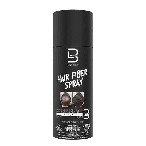 L3VEL3 Hair Fiber Spray Black 4.4oz