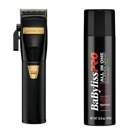 BaByliss Pro FX870 Clippers + Clipper Spray  Bundle (All Colors)